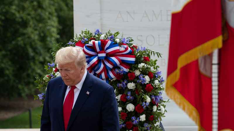 Donald Trump delivers Memorial day message that puts Harris and Biden to shame