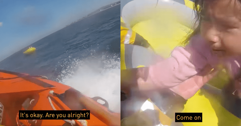 “I’m really scared,” cries terrified girl desperately for help after her dinghy drifted out to the sea