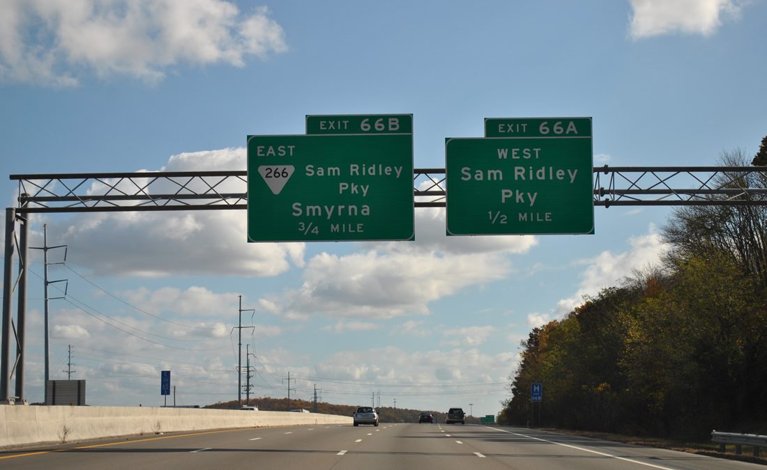 A multi-vehicle crash closed a portion of Interstate 24