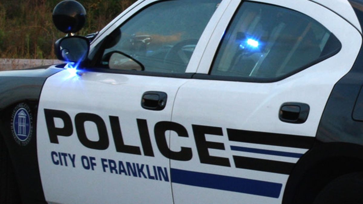 A woman was arrested in Franklin after she was caught driving drunk with children inside her car