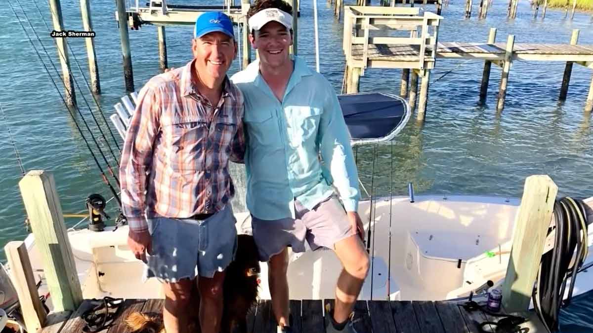 Father and son rescue missing boater after out-of-control boat nearly crashes into them