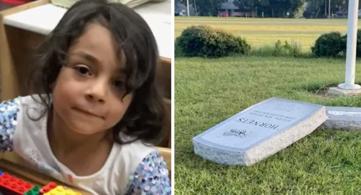 5-year-old dies after 300-pound monument falls on top of her