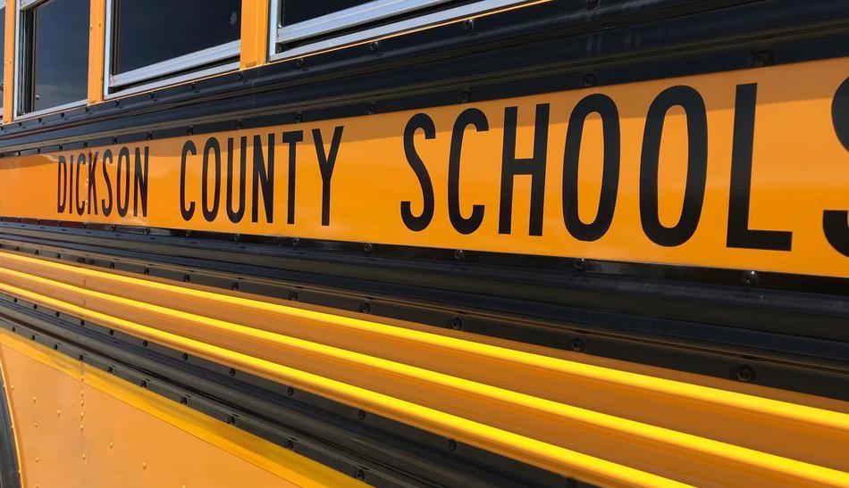One person is dead after an SUV crashed into a Dickson County School bus on Monday morning