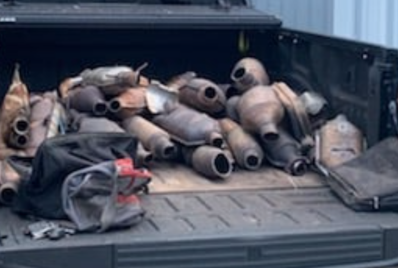 Traffic stop leads to an arrest of a suspect involved in illegally obtained catalytic converters