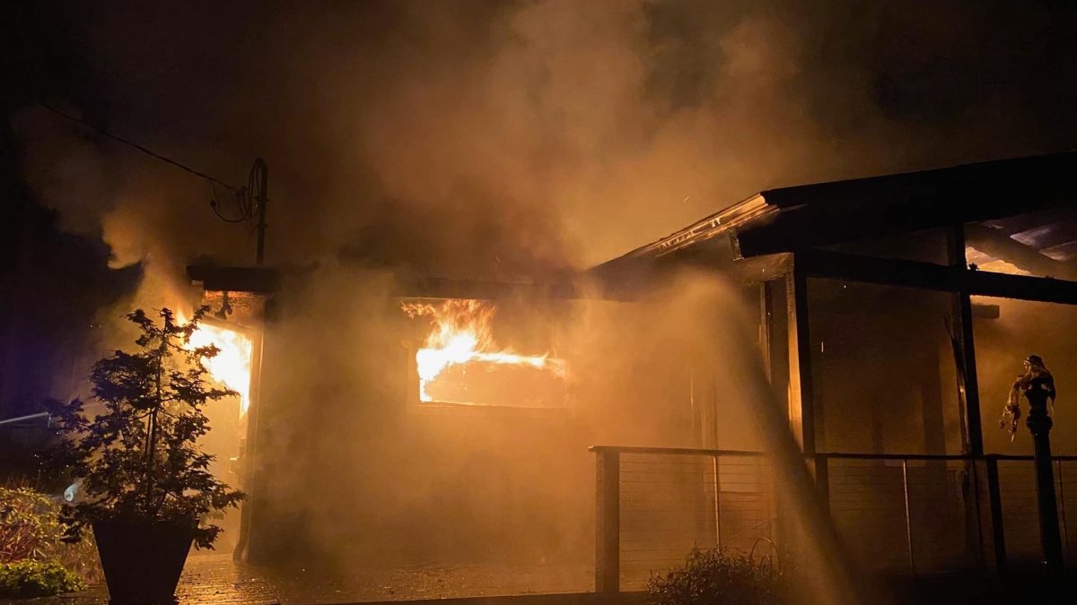 Early Thursday morning fire destroys Maple Lane house; No injuries, officials say
