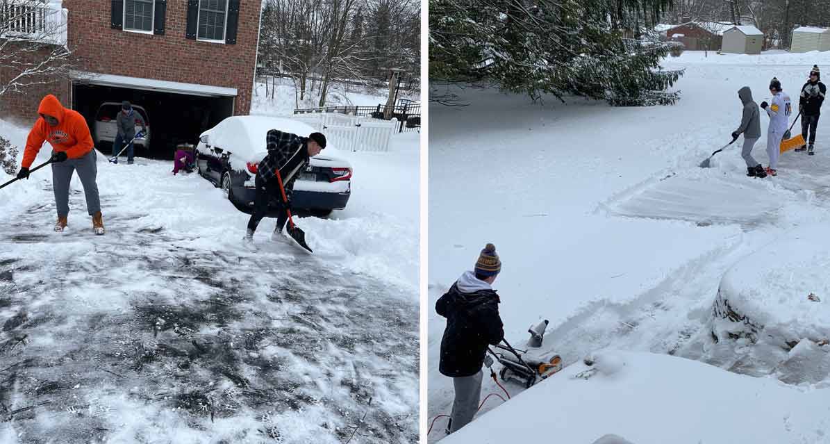 High school football coach cancels practice, tells players to shovel elderly neighbors’ driveways instead