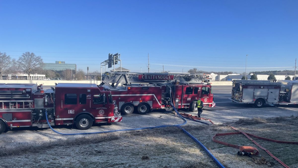 Crews respond to homeless camp fire at 490 Greenway View Drive