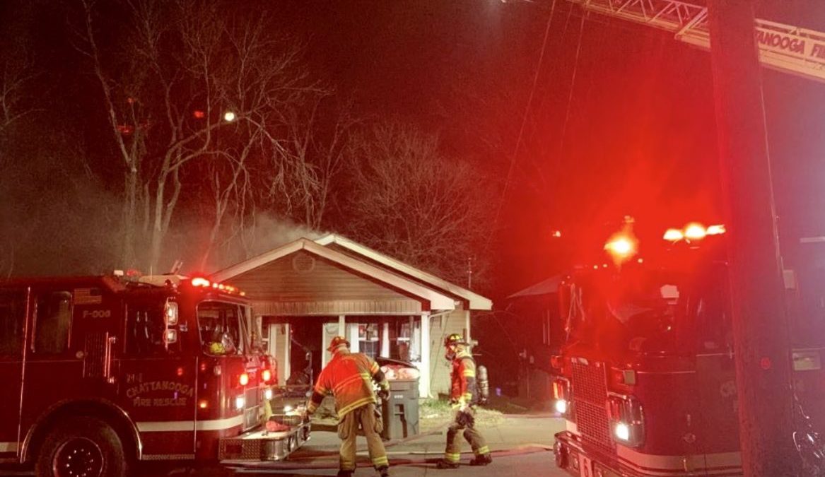 Four people displaced after fire destroys house on Campbell Street