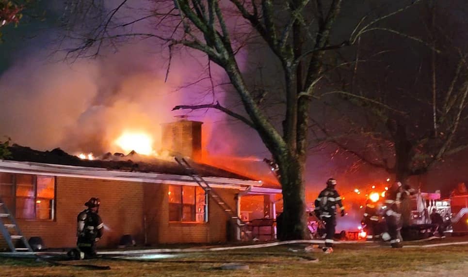 Fire causes significant damage to single-story brick home on Wolfe Drive