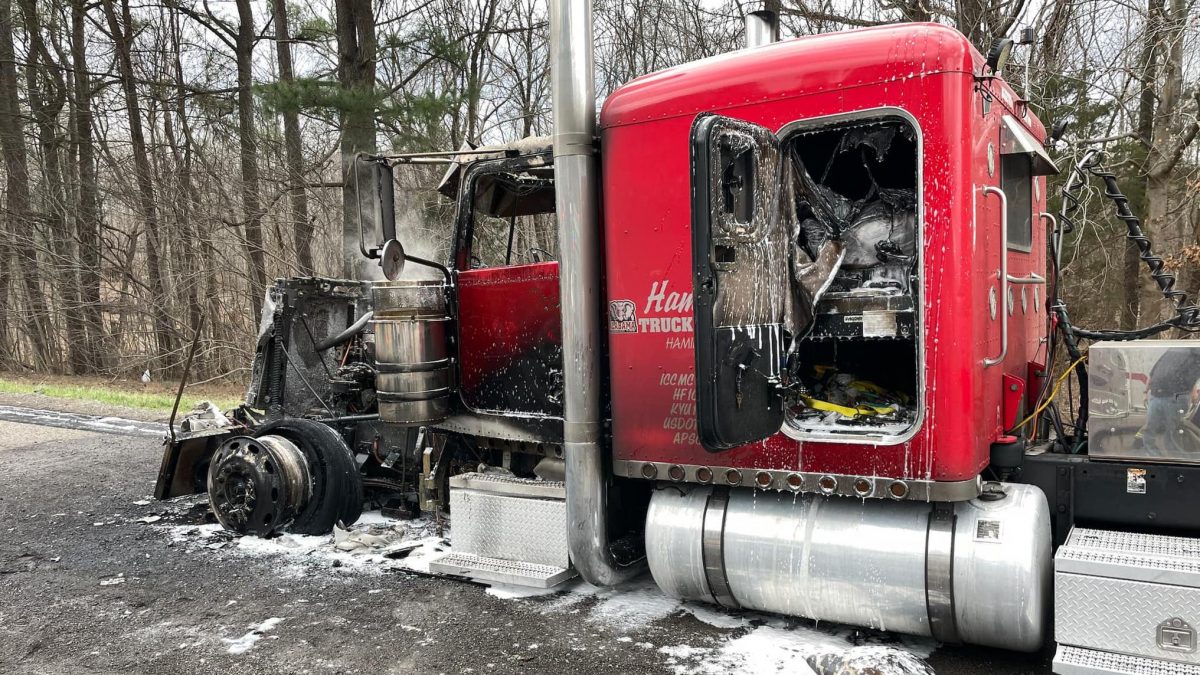Fire crews respond to commercial truck fire on Interstate 65 North