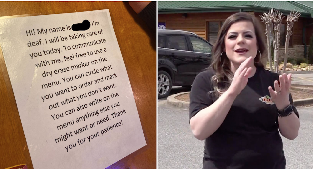 “I have never seen anything like this at any restaurant”, Family discovered a new joy in communicating with people after a positive experience with a deaf waitress