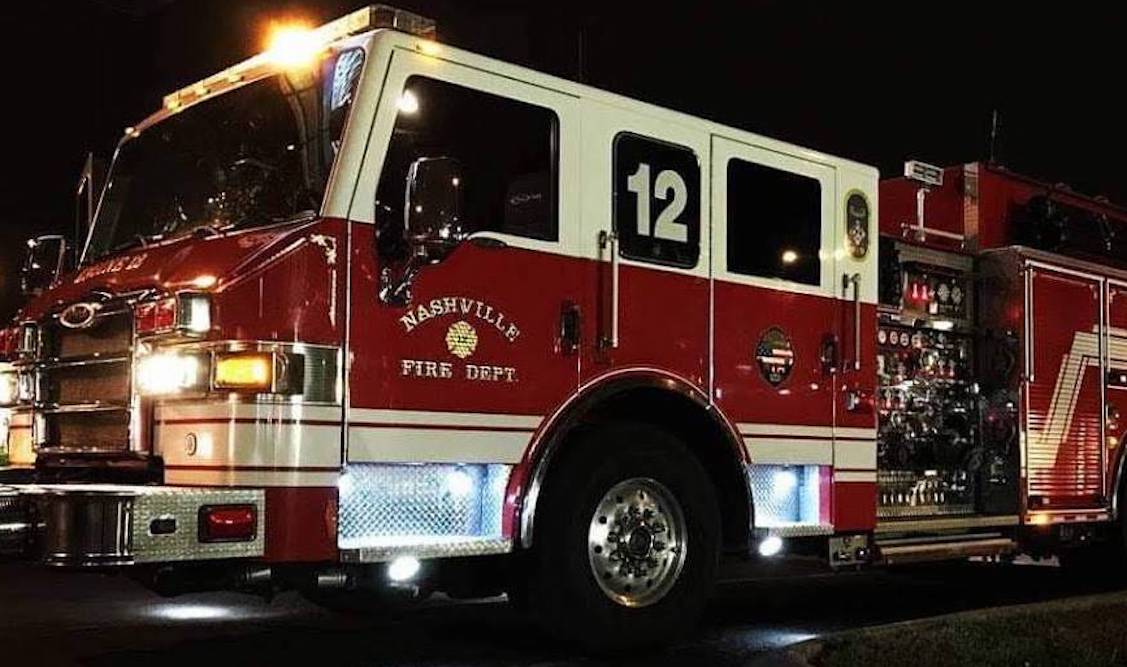 Nashville Fire Department responds to structure fire on Deaderick Street