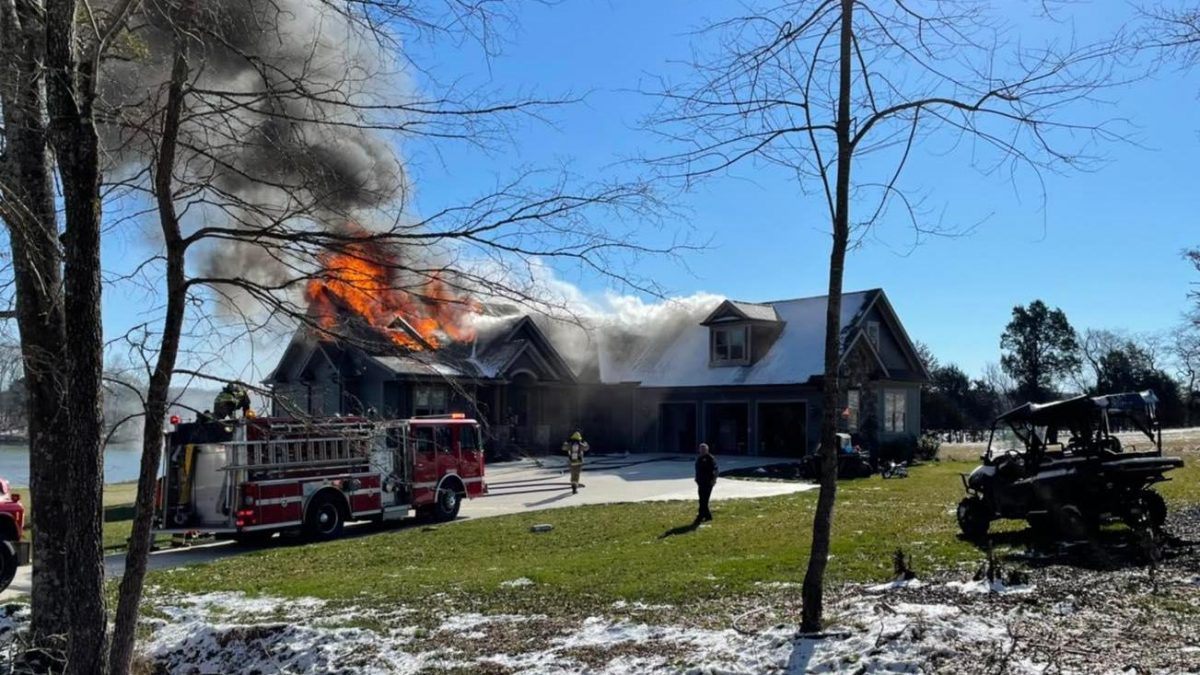 Fire completely destroys home on River Breeze Drive, no injuries reported