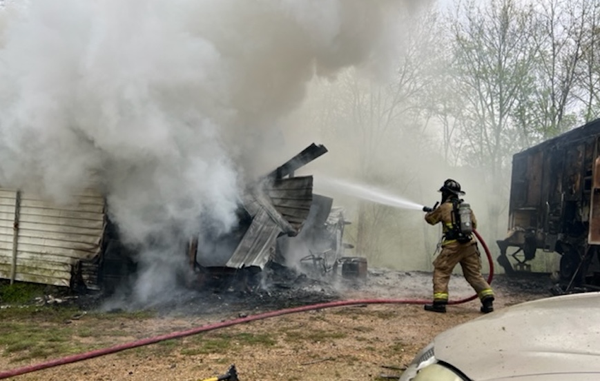 Fire completely destroys home at 120 Darlene Lane, no injuries reported