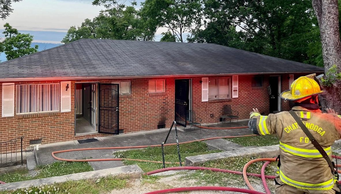 Chattanooga Fire Department responded to an apartment fire Wednesday morning at 3047 Westside Drive
