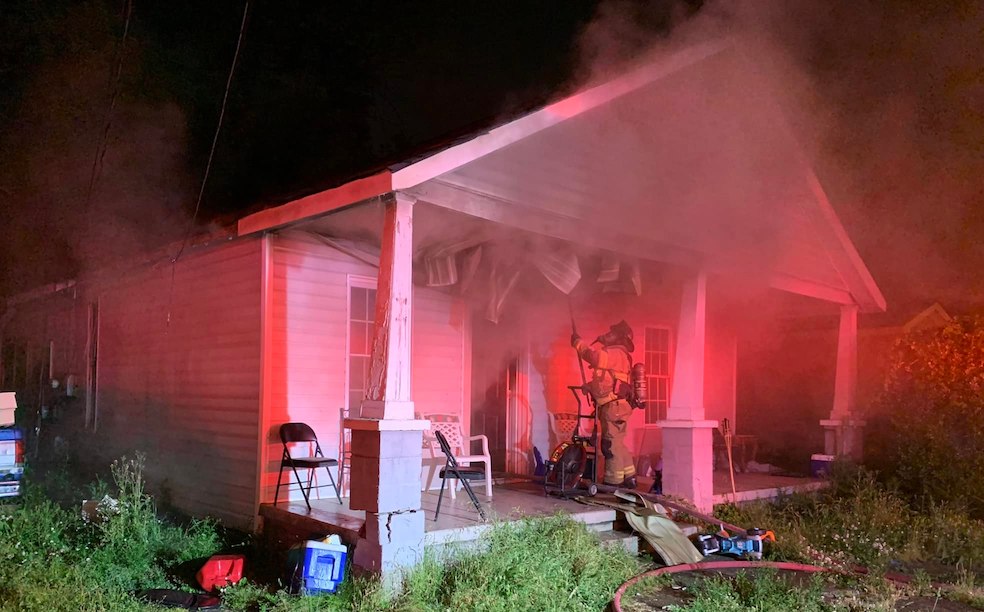 Firefighters responded to a house fire Friday morning on E 28th Street