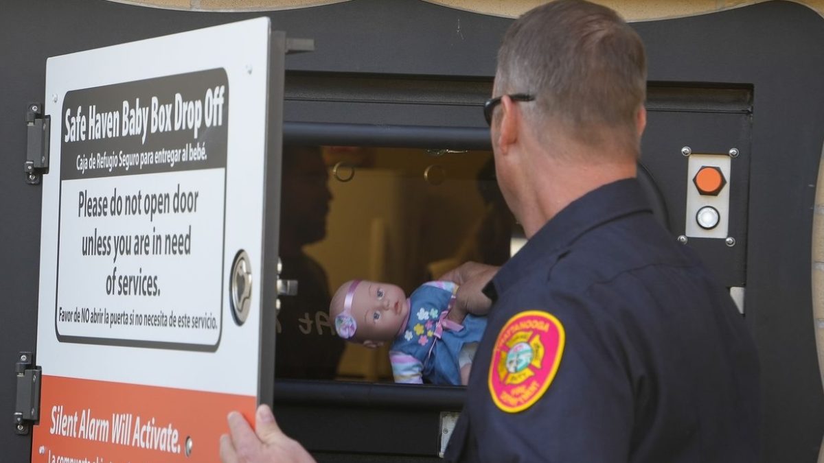 The Chattanooga Fire Department introduced its first Safe Haven Baby Box at Fire Station Six on Bonny Oaks Drive