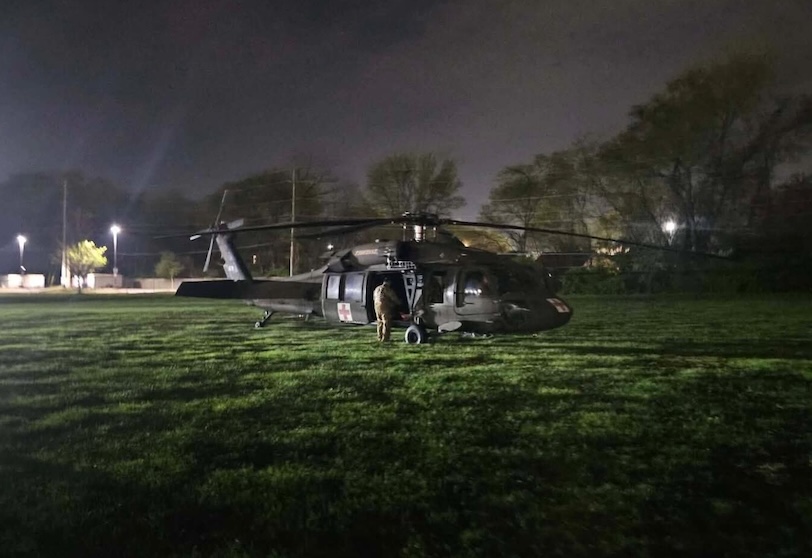 Chattanooga Fire Department assisted in rescue operations involving Black Hawk helicopter on Signal Mountain
