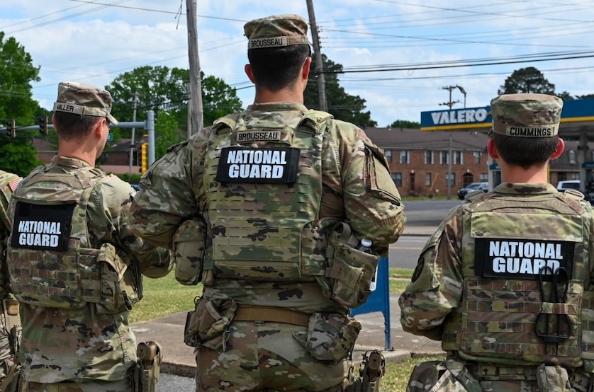 Critical aid provided by Tennessee Guardsmen following two shootings, first rendering life-saving care and second stabilizing critically injured victim with multiple gunshot wounds to the upper body