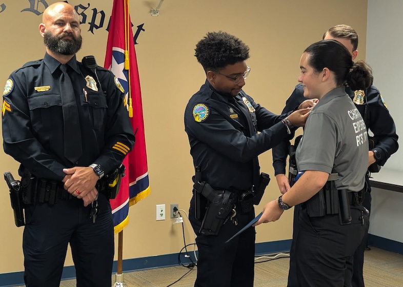 Chattanooga Police Department recognizes Explorers promoted after leadership and law enforcement training