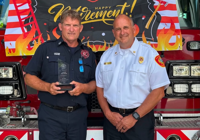Chattanooga Fire Department honors Captain Tony Manis on retirement after 30 years of service