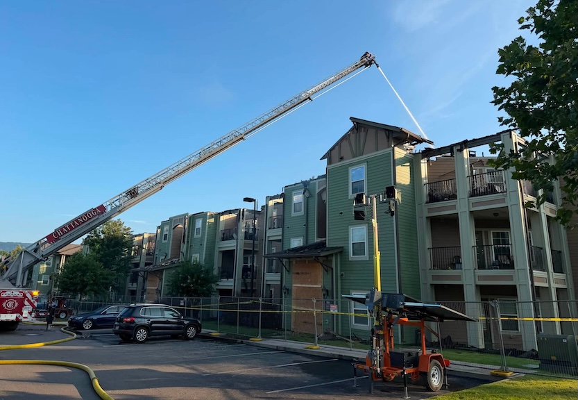 Chattanooga Fire Department addresses misinformation about hydrants following three-alarm Integra Vistas apartment fire